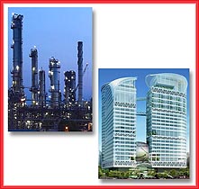 PETROCHEMICAL INDUSTRY & COMMERCIAL BUILDINGS